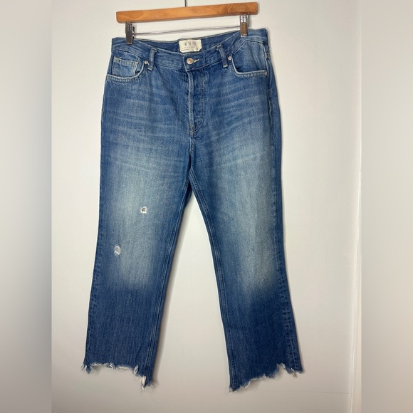 We The Free Denim - We The Free Straight Blue Jeans Size 29 Womens